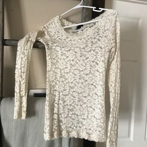Victoria Secret Lace Long Sleeve top